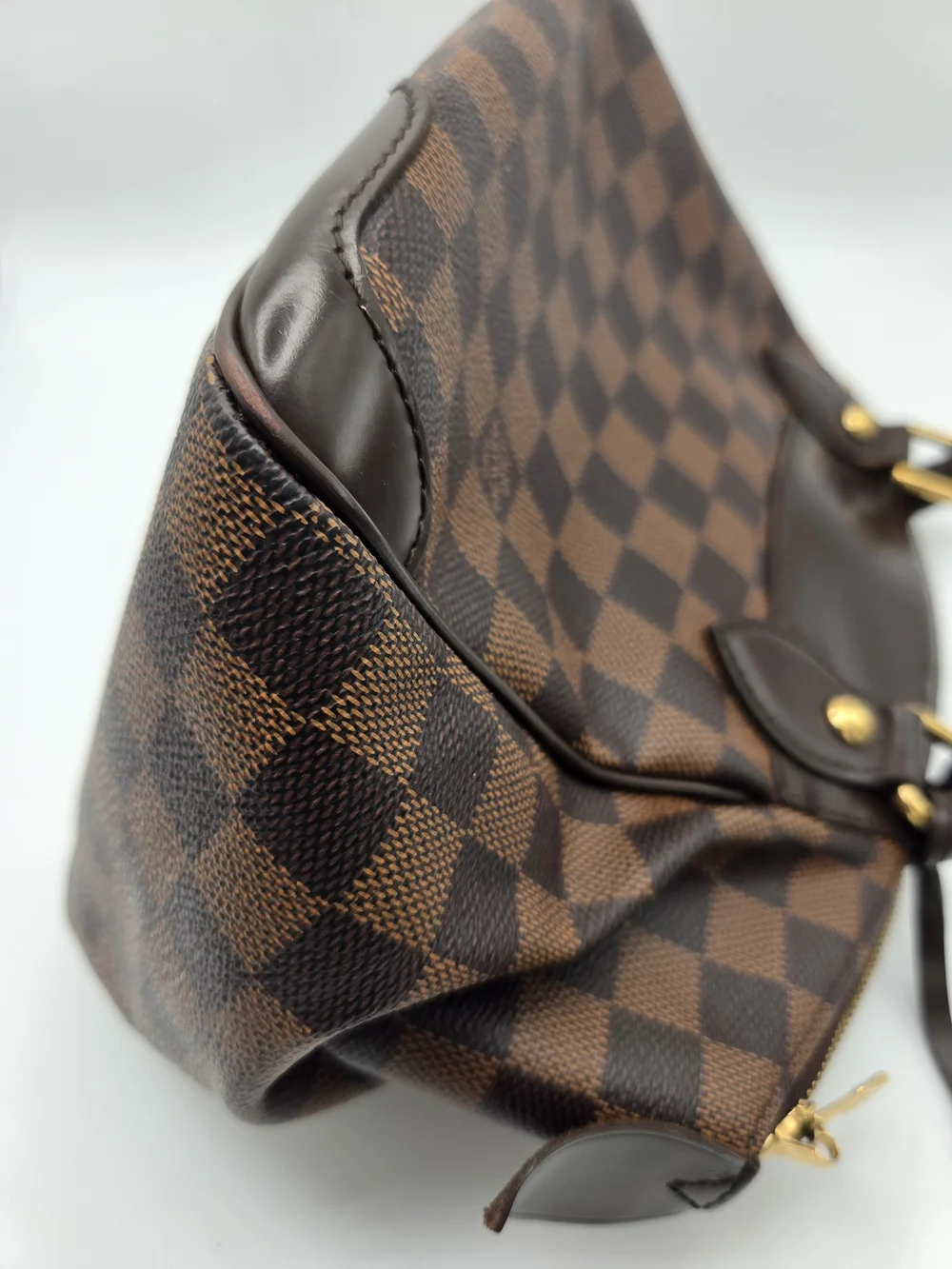 Authentic Louis Vuitton Damier Ebene Verona PM Brown Purse & Dust Bag